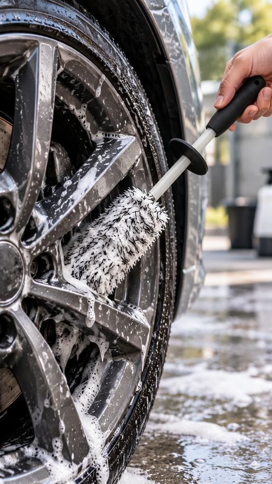 Brosse jantes voiture : nettoyez en profondeur sans rayer